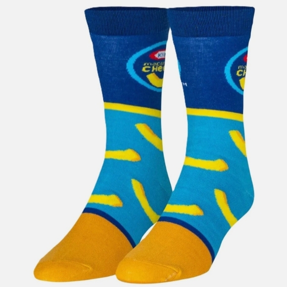 KRAFT MAC & CHEESE Mens Crew Socks 6-12 NWT - Picture 1 of 9